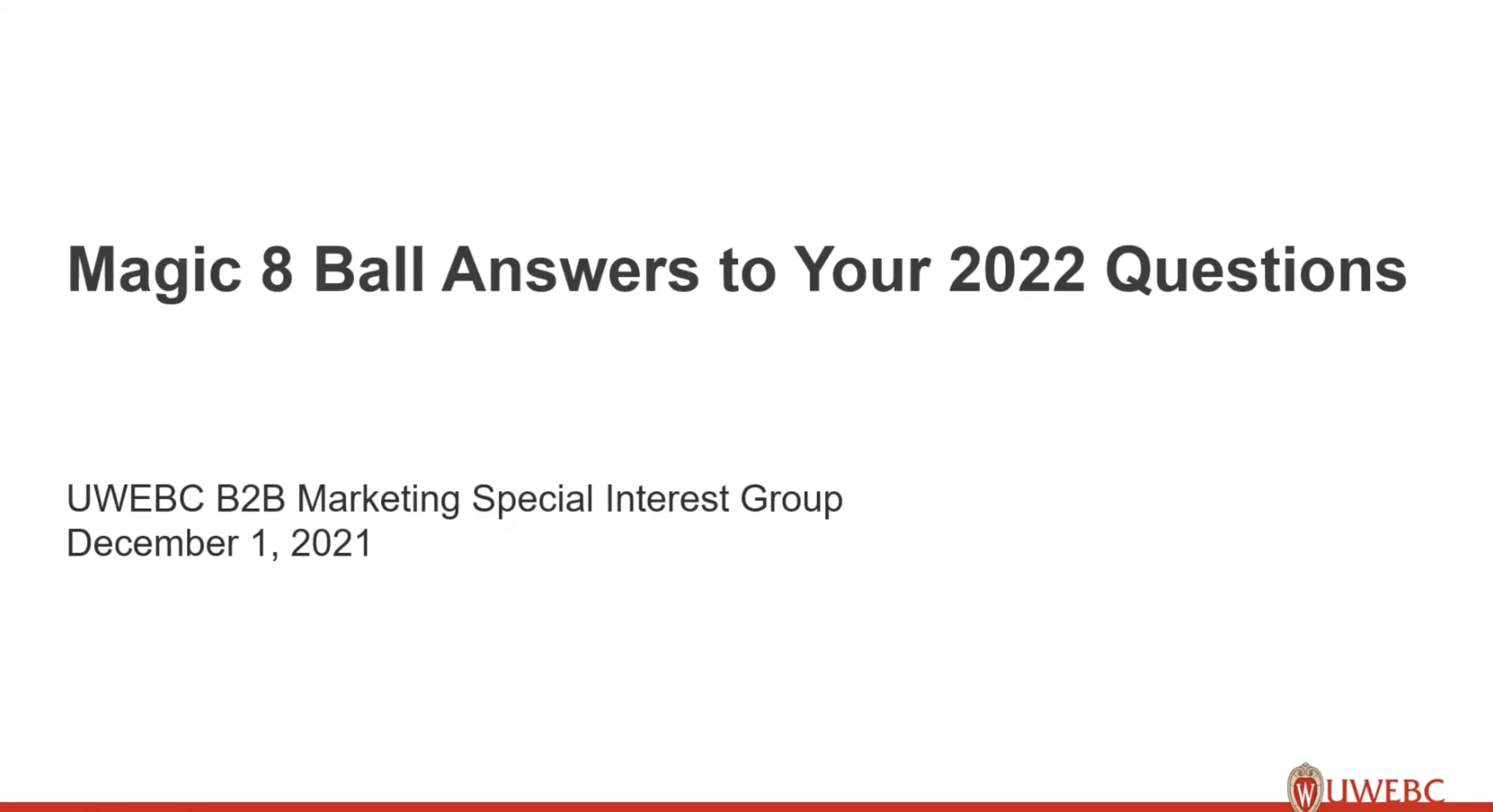 Magic 8 Ball Answers to Your 2022 Questions and Discussion thumbnail